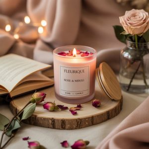 Fleurique Floral Candle – Rose & Neroli