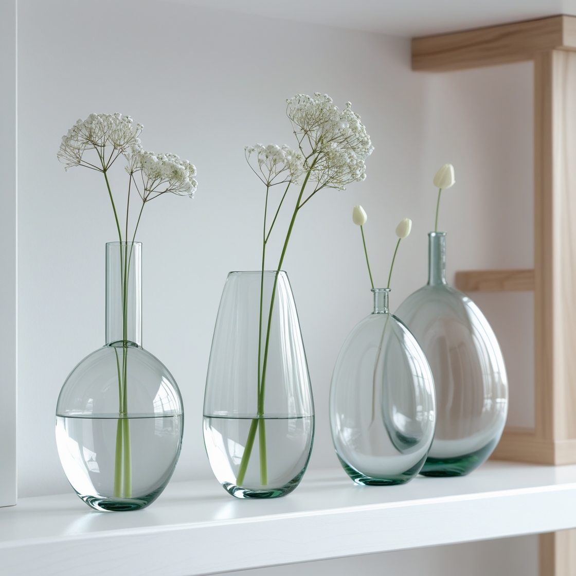Modern Glass Bud Vase Set - Image 2