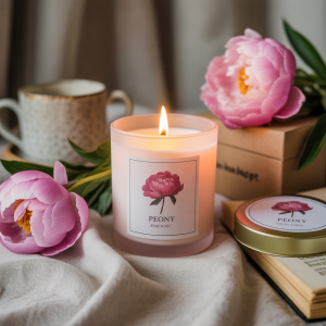 Peony Bloom Scented Candle