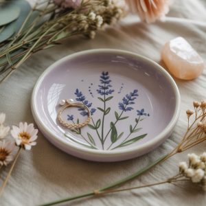 Floral Ceramic Trinket Dish